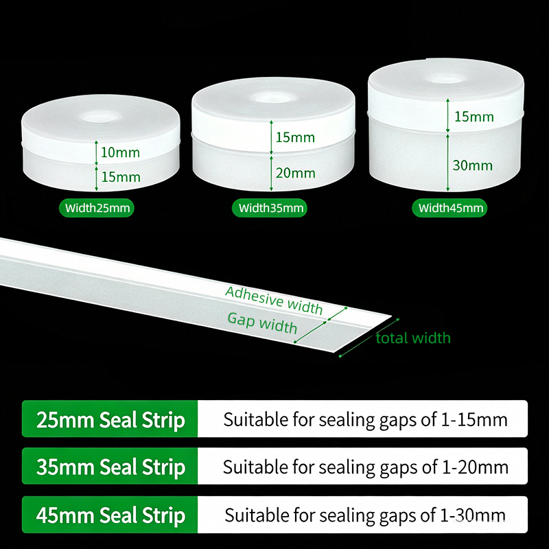 Window Lock Bar - แถบซีลซิลิโคนกันลม กันฝุ่น กันเสียง ขนาด 25/35/45 มม.