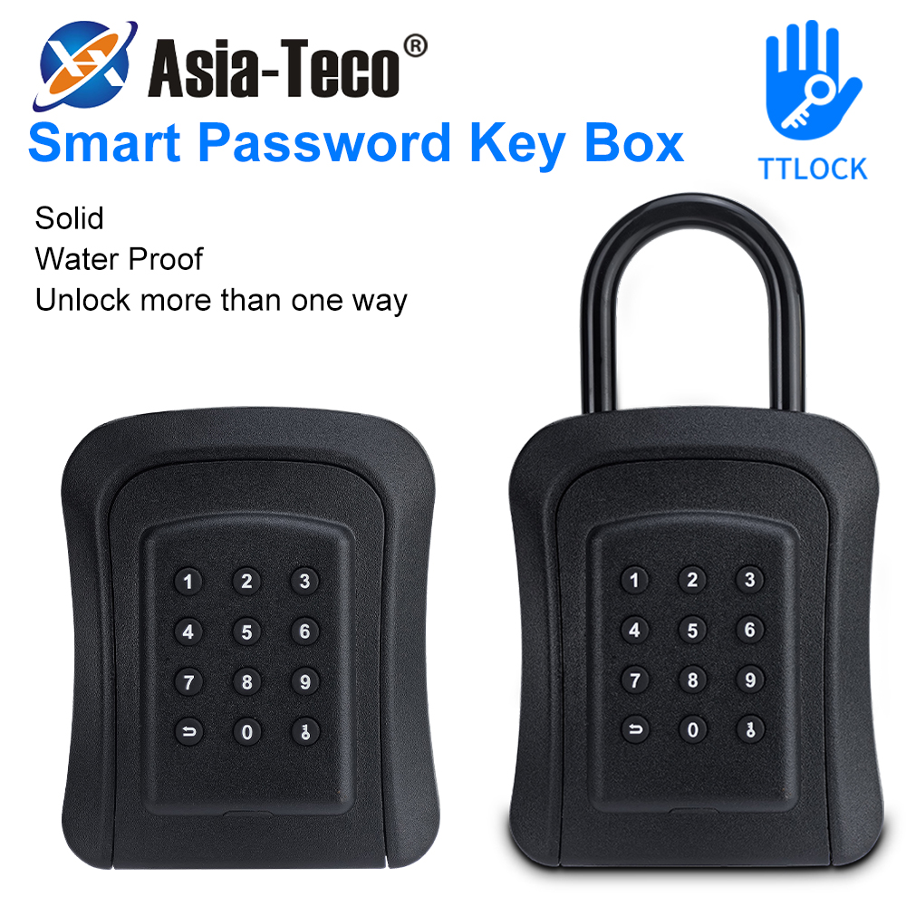 Lockbox Key Secure - TTLock กล่องกุญแจไร้สายกุญแจกันน้ําปลอดภัยรหัสผ่านอัจฉริยะกล่องเก็บ TTLock APP ปลดล็อค Anti-Theft