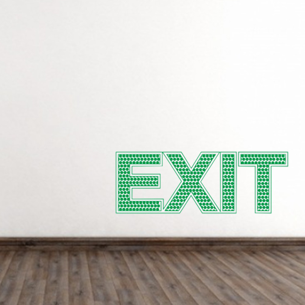สติกเกอร์เตือนความปลอดภัยทางออ - Emergency Exit Sign บทวิจารณ์และราคา