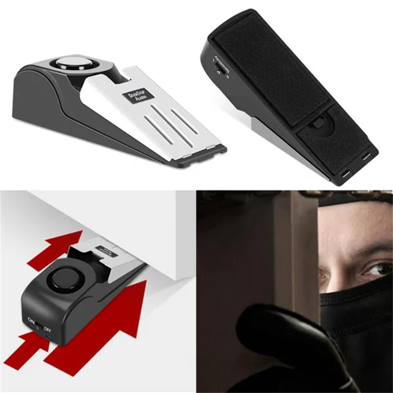 120dB ไร้สายกันขโมยบล็อกสัญญาณ - Door Stop Alarm บทวิจารณ์และราคา