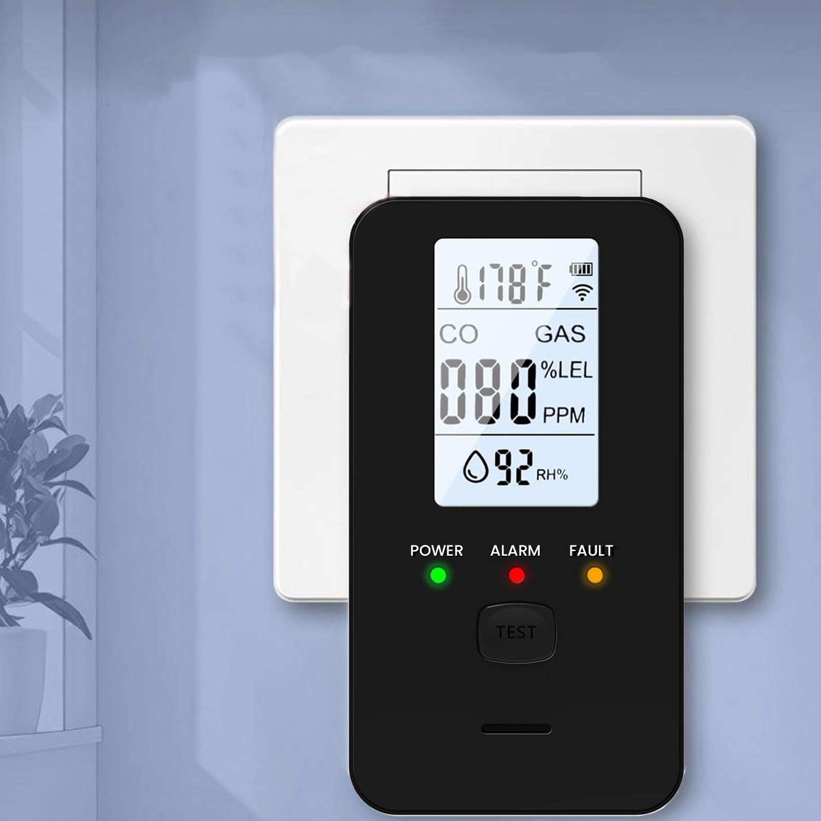 เครื่องตรวจจับก๊าซและคาร์บอนมอ - Co Detector Plug บทวิจารณ์และราคา